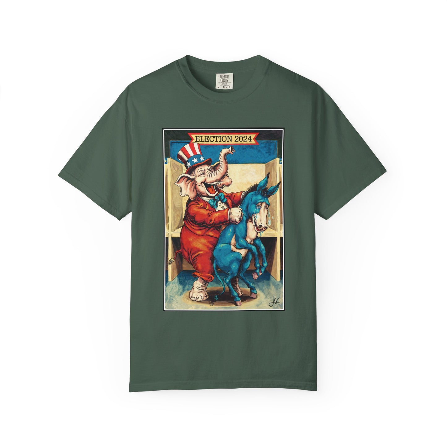 "MAGA Spanked the Donkeys 2024", Unisex T-shirt (Dark Colors)