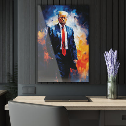 "Trump Portrait" #22, Acrylic Wall Prints (French Cleat Hanging)
