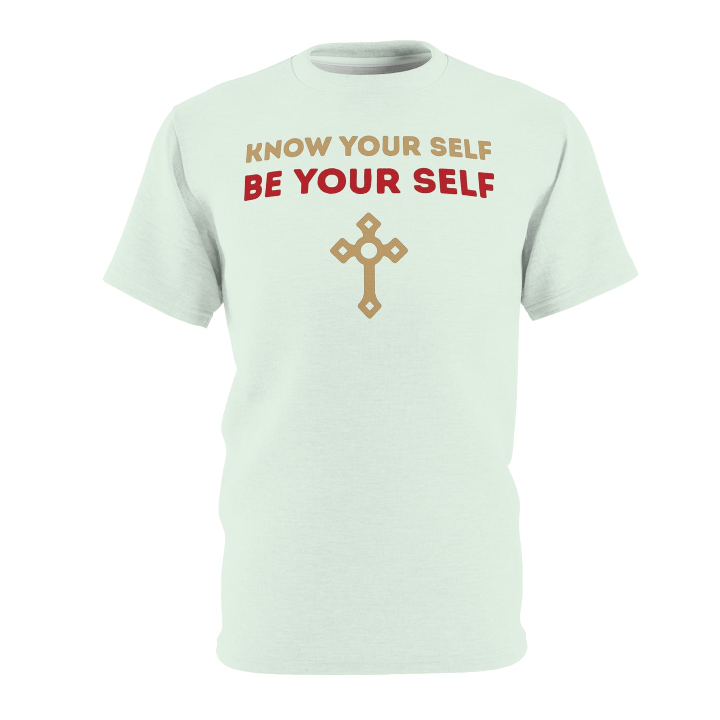 "Know Your Self", Unisex T-shirt (Spring Mint)