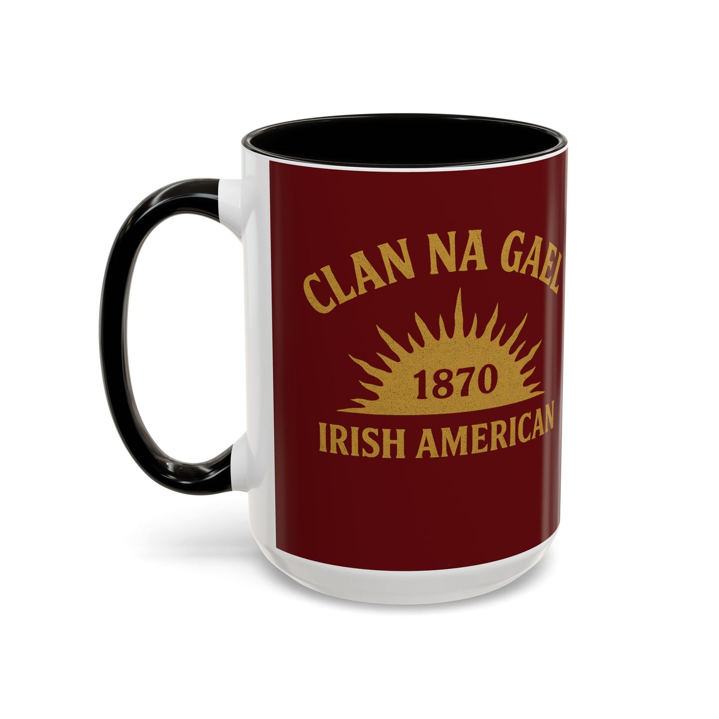 "Clan na Gael - Irish American", Colorful Mugs (11oz, 15oz) (Palladius Red)