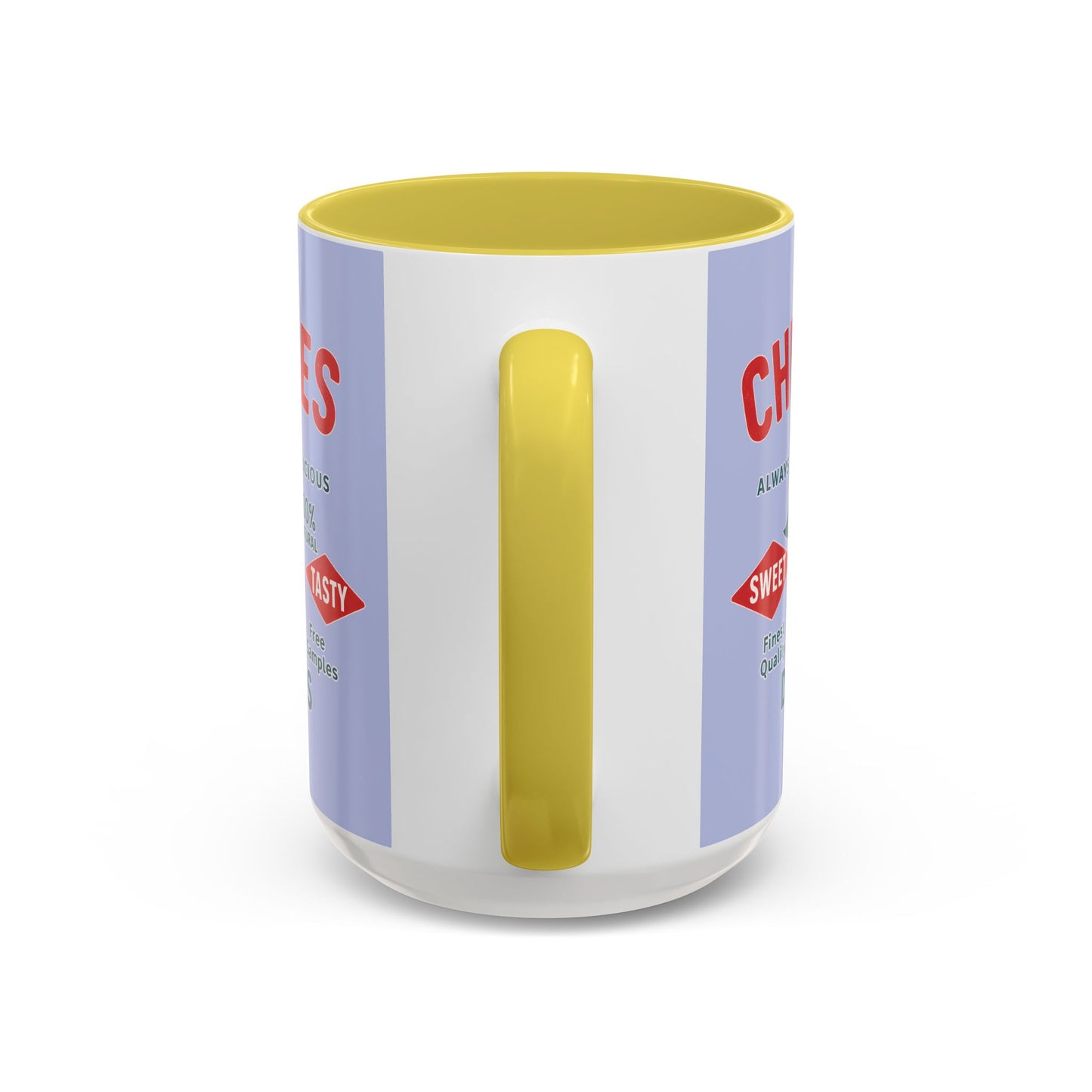 "Delicious Cherries", Colorful Mugs (11oz, 15oz) (Retro Periwinkle)