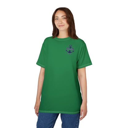 "USN Anchor", Unisex T-shirt (Bottle Glass)