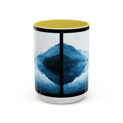 "Connected in Silence - Psalm 46:10", Colorful Mugs (11oz, 15oz)