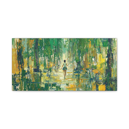 "Child of Green Rains", Fine Art Matte Canvas, Stretched, 1.25"