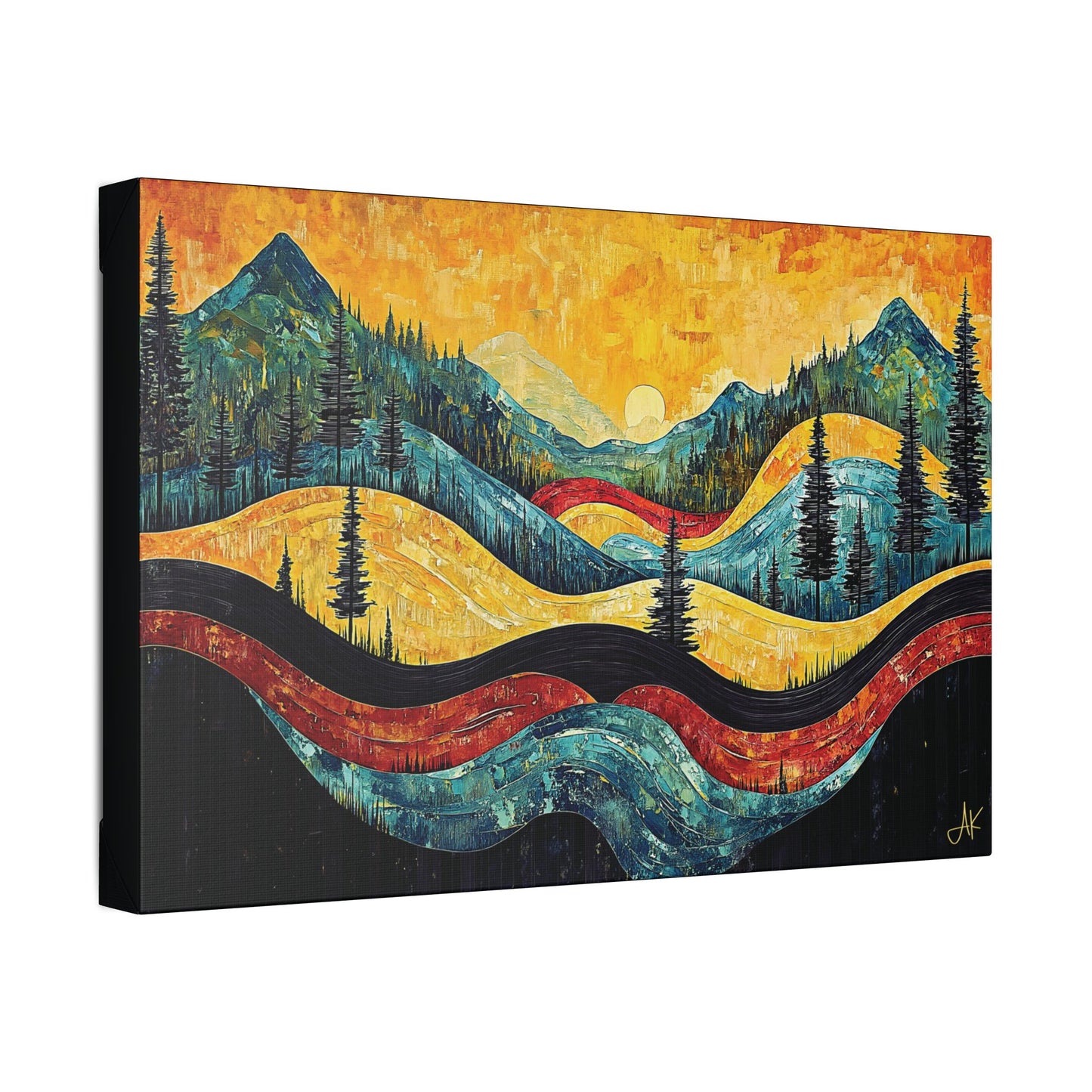 "Vintage Vista", Stretched Classic Canvas Fine Art Print