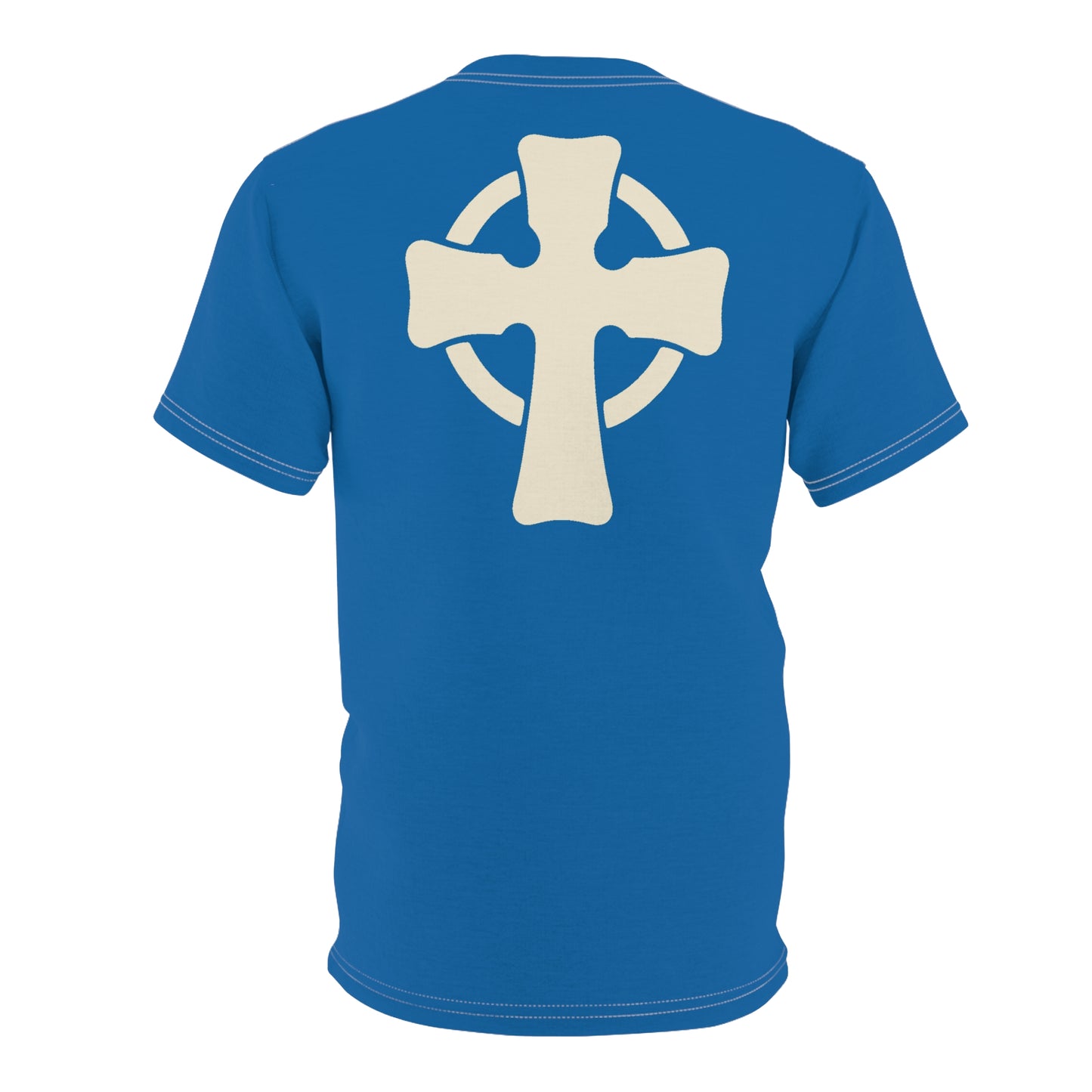 "Retro Jesus", Unisex T-shirt (Deep Reef Blue)