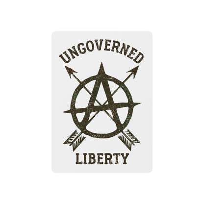 "Ungoverned Liberty", Political Playing Cards (White Smoke)