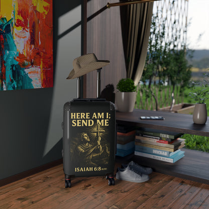 "Isaiah 6:8 (KJV)", Suitcases (Void Black)