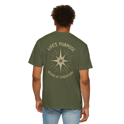 "Life's Purpose Begins at Conception #02", Unisex T-shirt