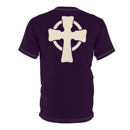 "Retro Jesus", Unisex T-shirt (Midnight Plum)