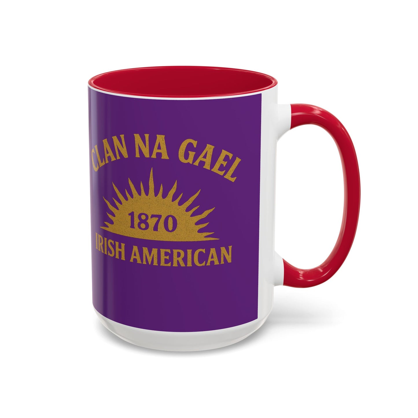 "Clan na Gael - Irish American", Colorful Mugs (11oz, 15oz) (Vesper Violet)