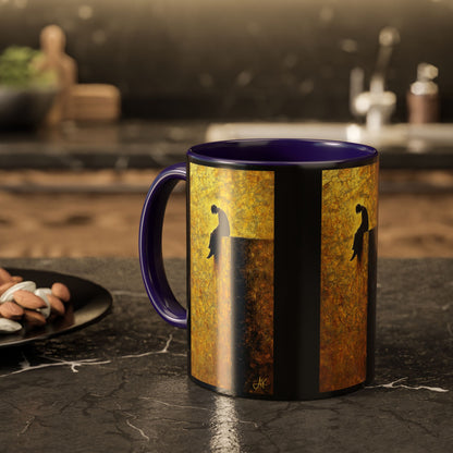 "In Darkest Hour He Is With Me", Colorful Mugs (11oz, 15oz)