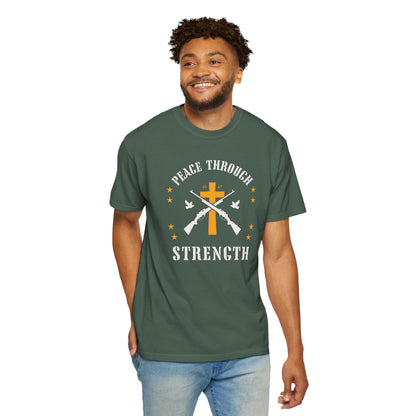 "Peace Through Strength" #01, Unisex T-shirt