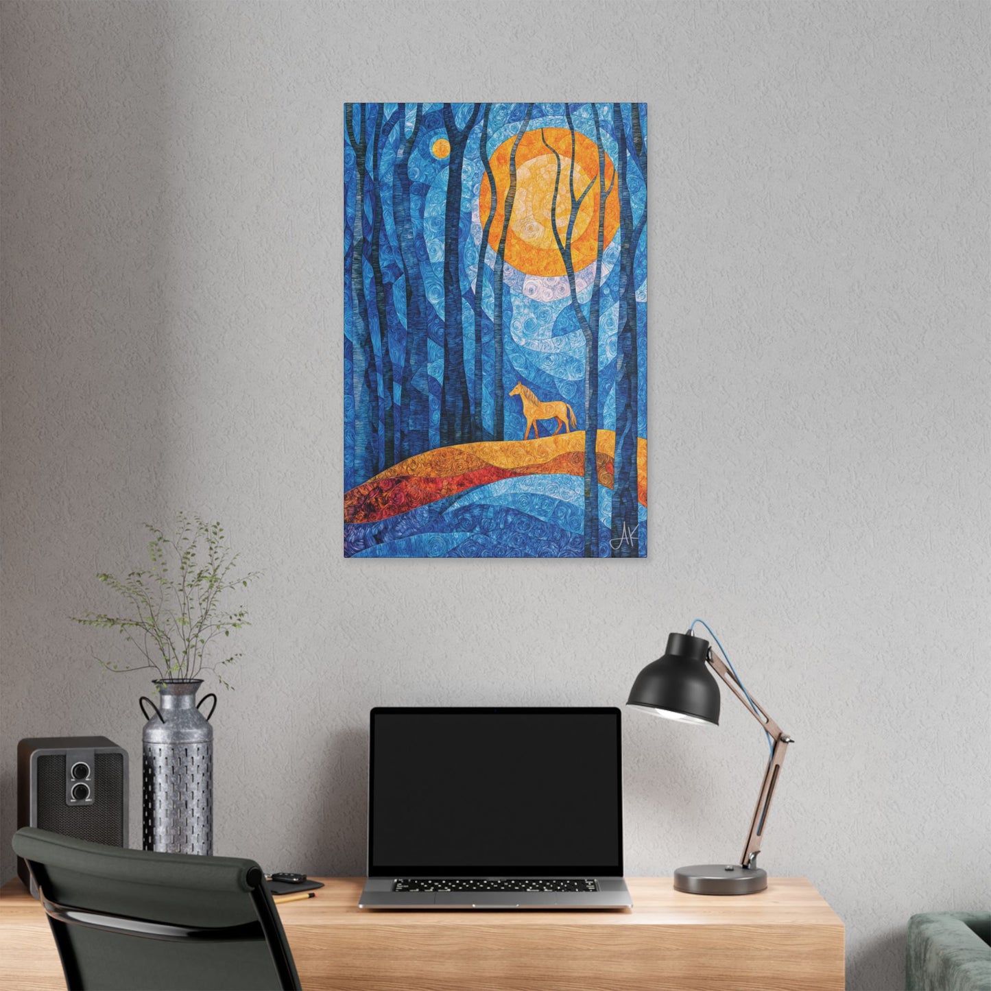 "Bathing in Early Morning's Light", Stretched Classic Canvas Fine Art Print