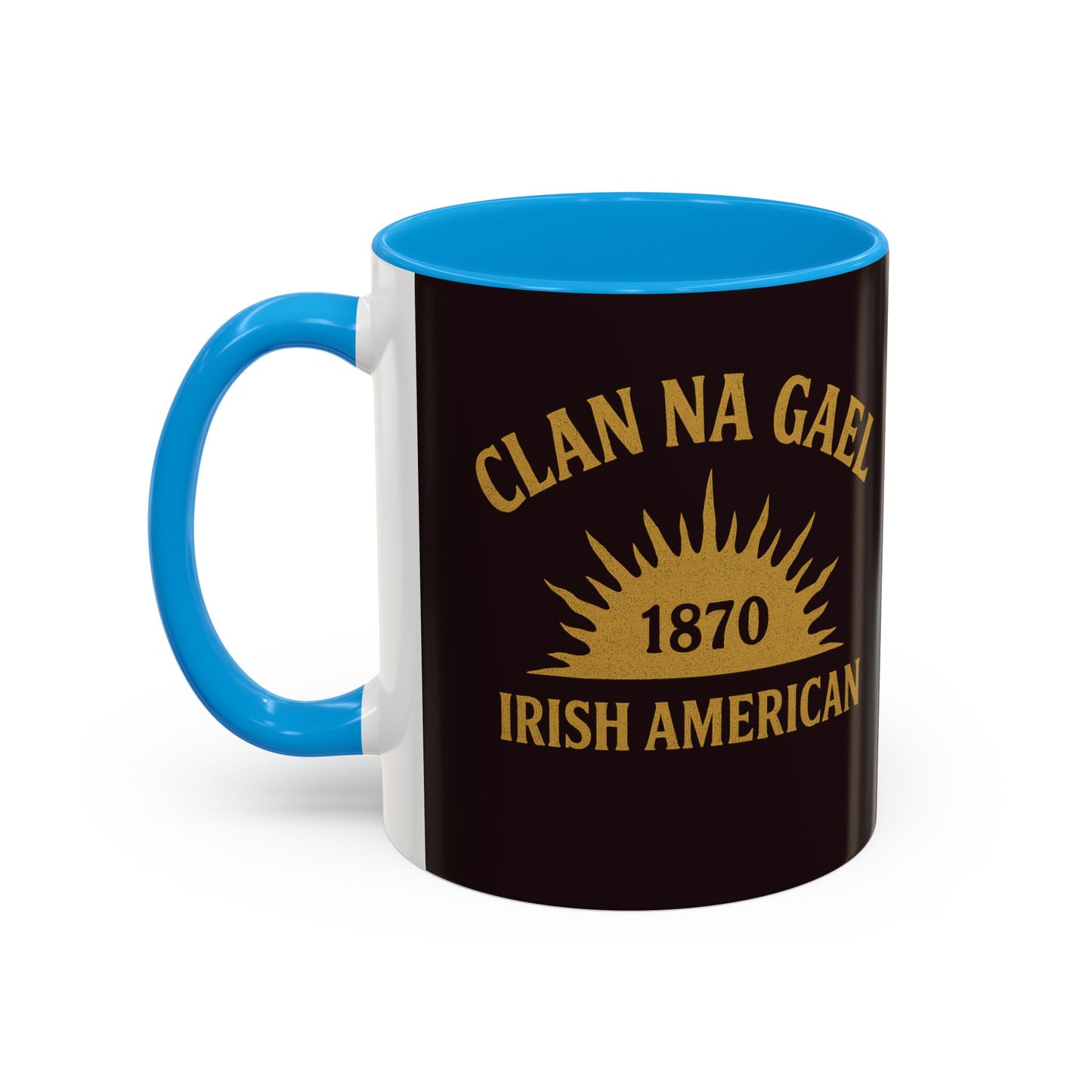 "Clan na Gael - Irish American", Colorful Mugs (11oz, 15oz) (Seal Brown)