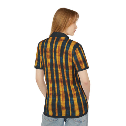 "Paleo Wolf Clan", Unisex Polo Shirt (Black Collar)