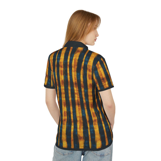 "Paleo Wolf Clan", Unisex Polo Shirt (Black Collar)