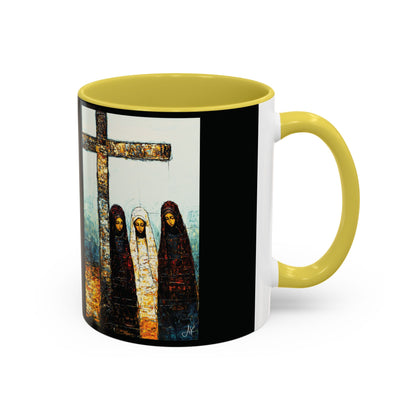 "At-the-Foot of the Cross - John 19:25", Colorful Mugs (11oz & 15oz)