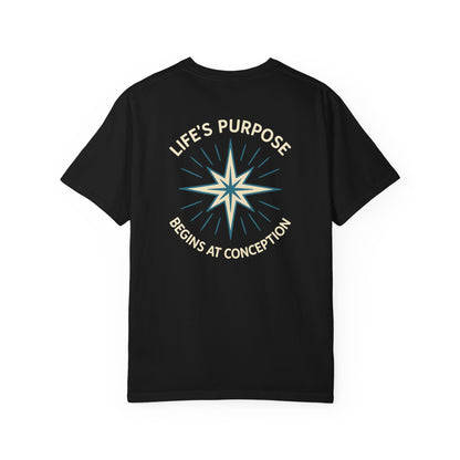"Life's Purpose Begins at Conception #01", Unisex T-shirt