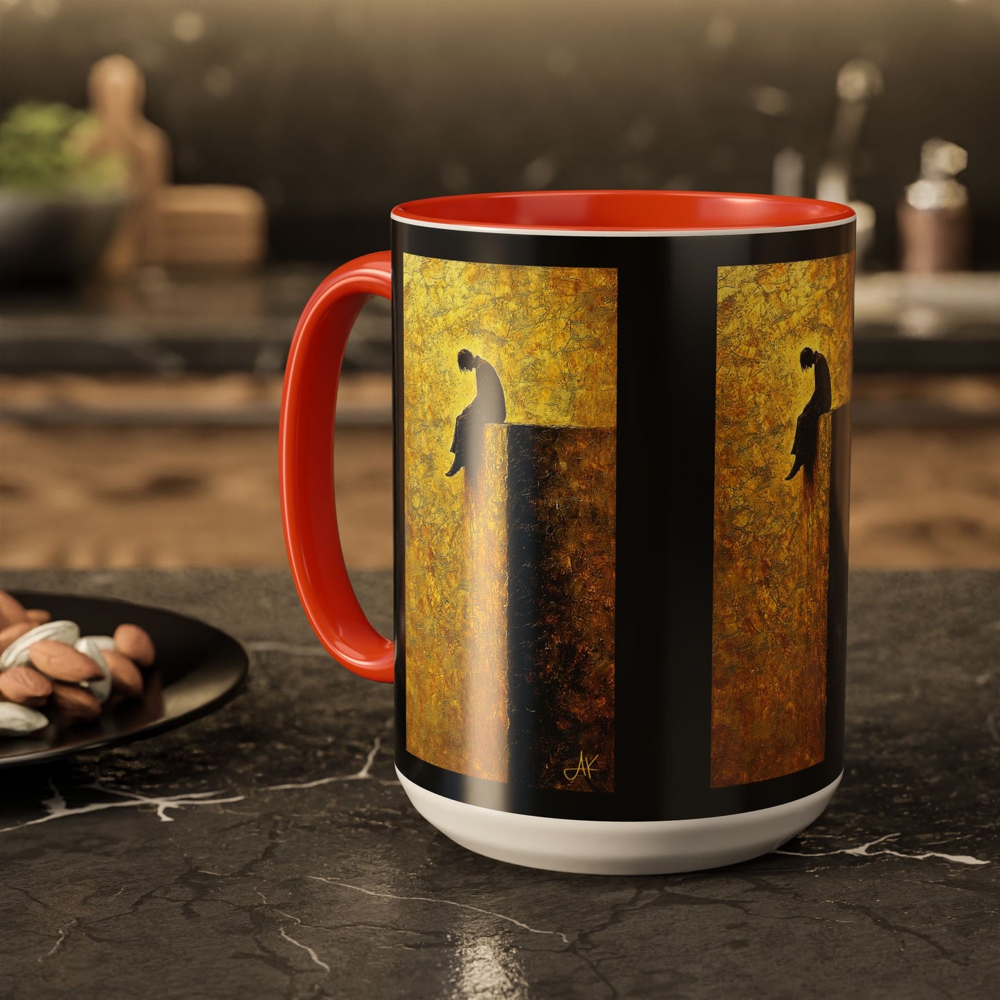"In Darkest Hour He Is With Me", Colorful Mugs (11oz, 15oz)