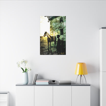 "The Back Paddock", Matte Canvas Fine Art Print