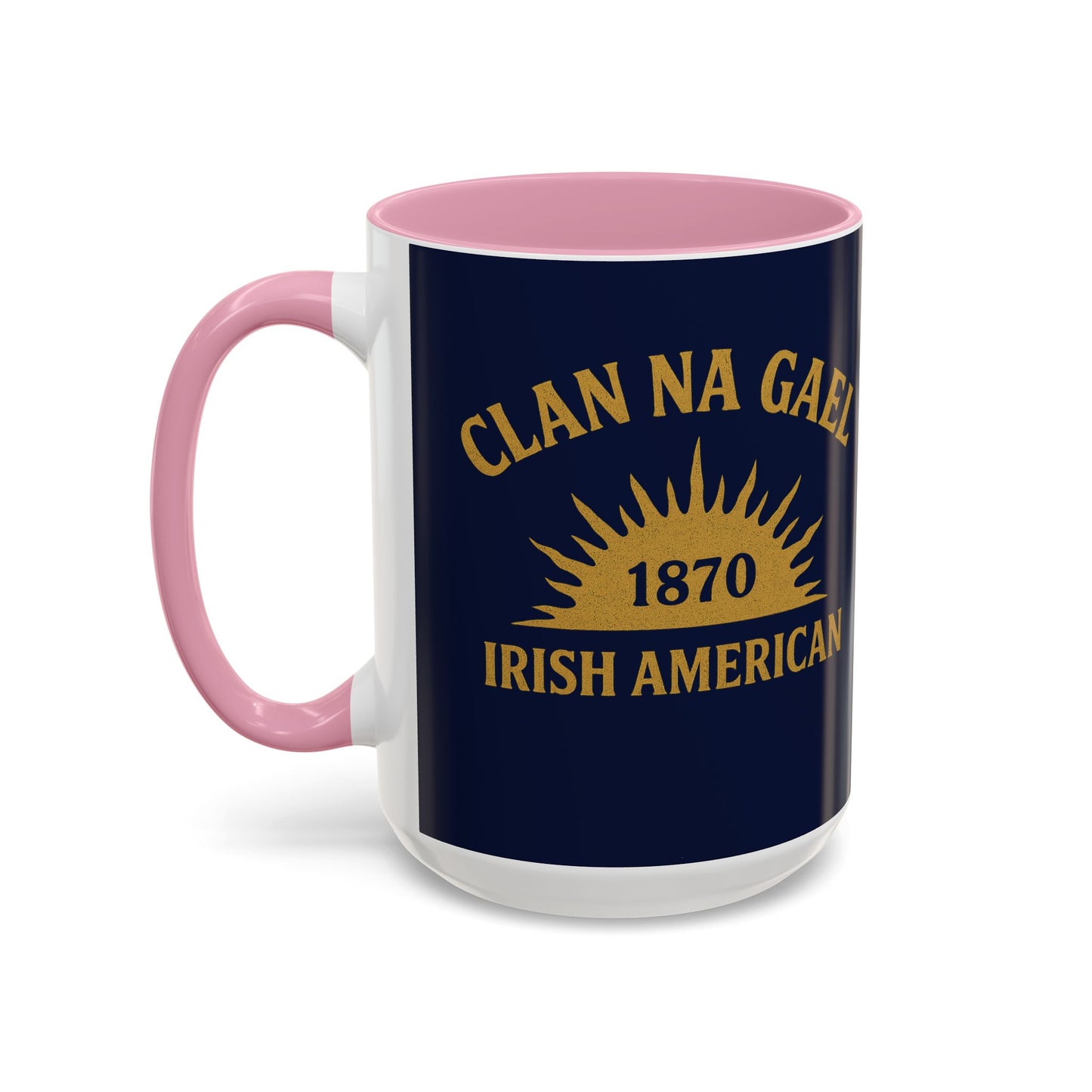 "Clan na Gael - Irish American", Colorful Mugs (11oz, 15oz) (Mariana Blue)