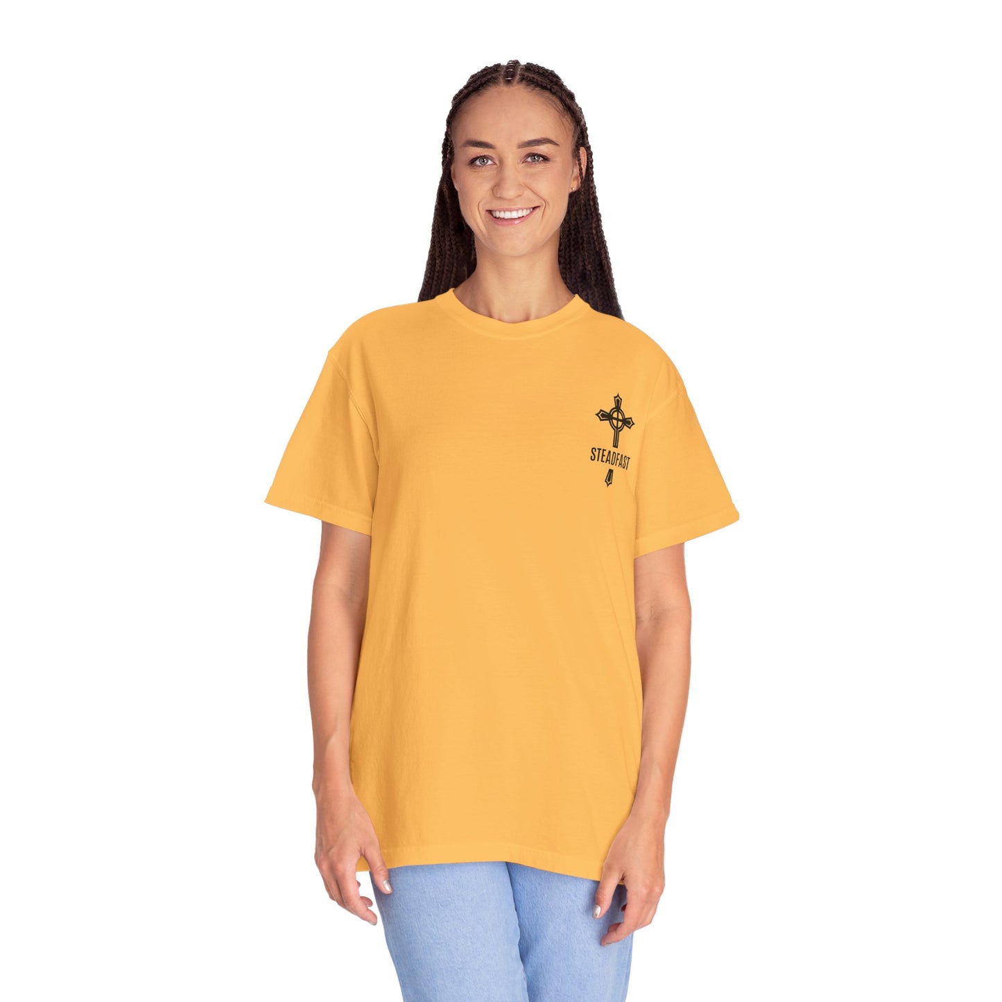 "Steadfast Cross in Black", Unisex T-shirt