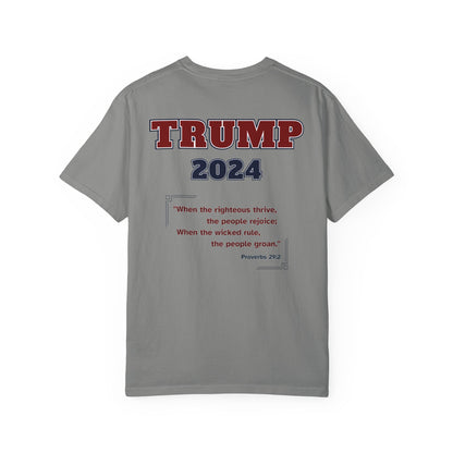 "Trump 2024 - Proverbs 29:2", Unisex T-shirt - Historical Collectible