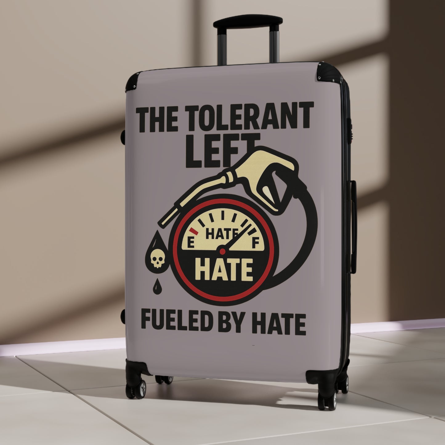"The Tolerant Left", Suitcase (Walkway Pink Grey)
