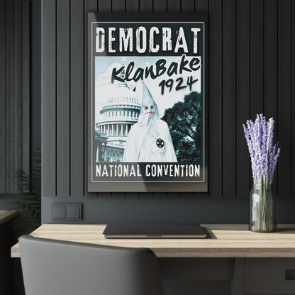 "Democrat KlanBake 1924", Acrylic Wall Prints (Cool Black)