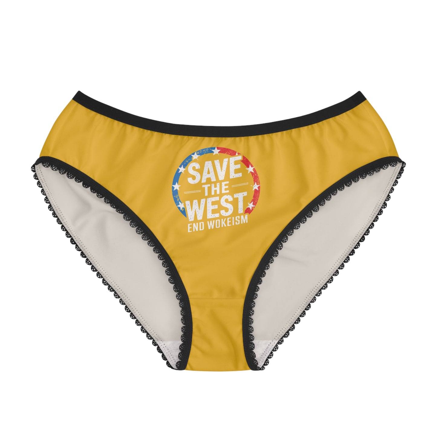 "Save the West - End Wokeism", Women's Briefs (Amber)