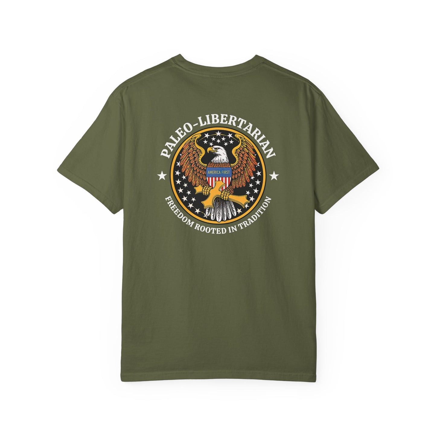 "Paleo-Libertarian" #01, Unisex T-shirt (Dark Colors)