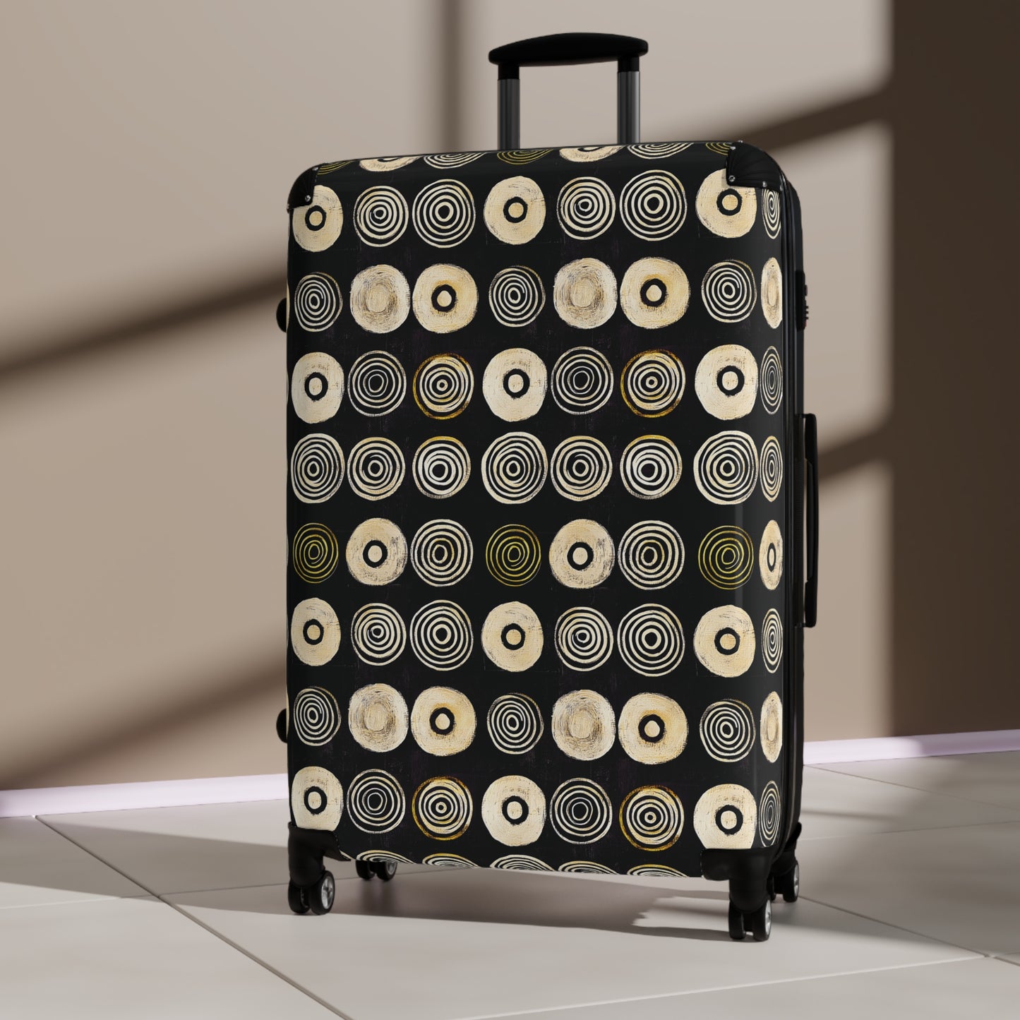 "Punk Polka" Pattern Art Suitcases
