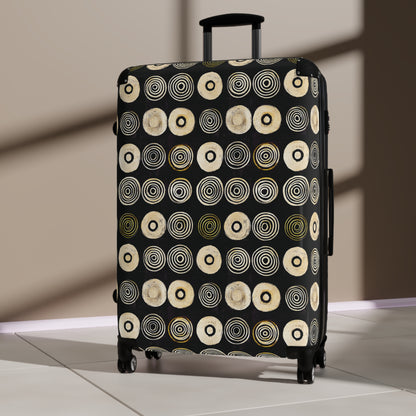 "Punk Polka" Pattern Art Suitcases