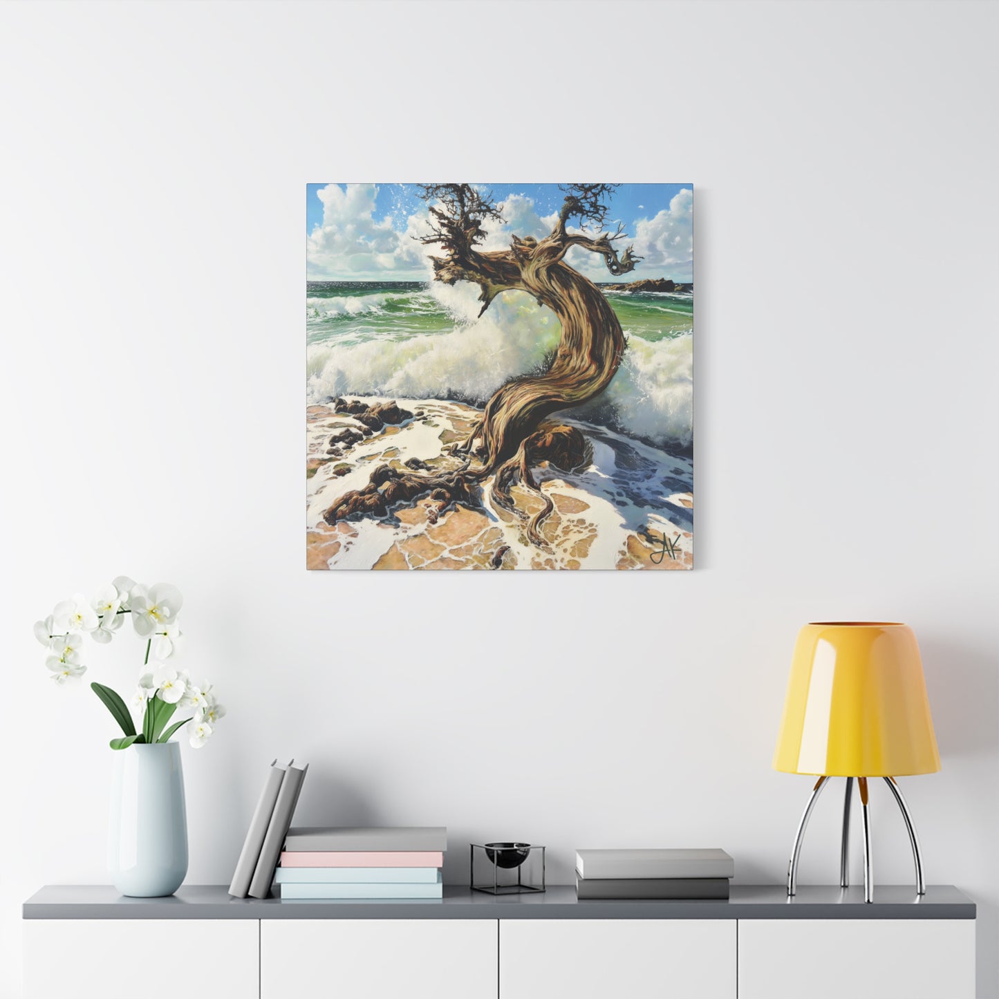 "Stormroot Bearing the Ninth Wave", Fine Art Matte Canvas, Stretched, 1.25"