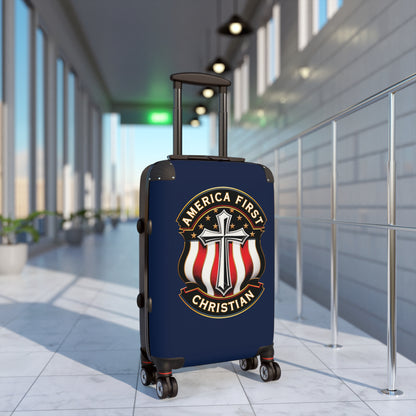 "America First Christian" #04, Suitcases (Dark Blue)