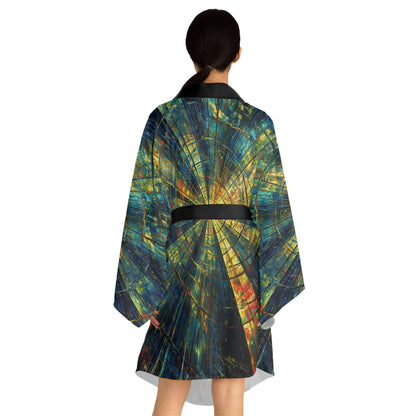 "Afterlife Judgement", Long Sleeve Kimono Robe