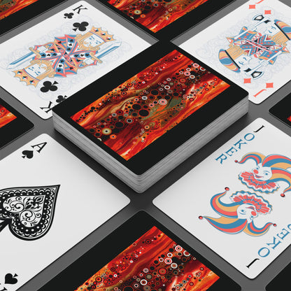 "Abstract #08", Fine Art Playing Cards (Void Black)