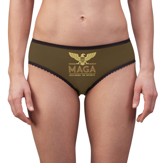 "MAGA - Restoring the Republic", Women's Briefs (Oathmetal)