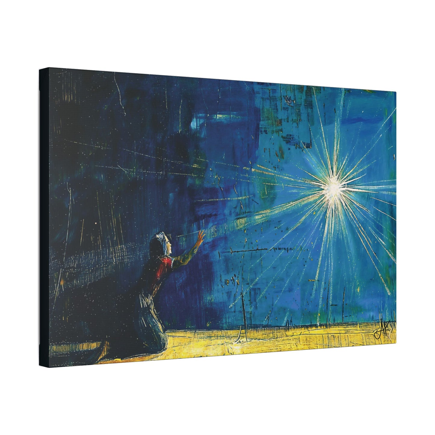 "Miraculous Connection", Stretched Classic Canvas Fine Art Print