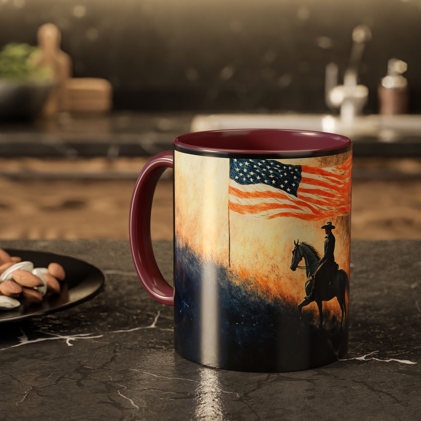 "Liberty under God", Colorful Mugs (11oz, 15oz)