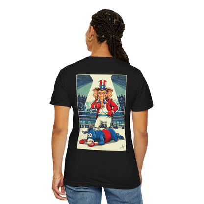 "Brutal Woke Knockout 2024", Unisex T-shirt (Dark Colors)