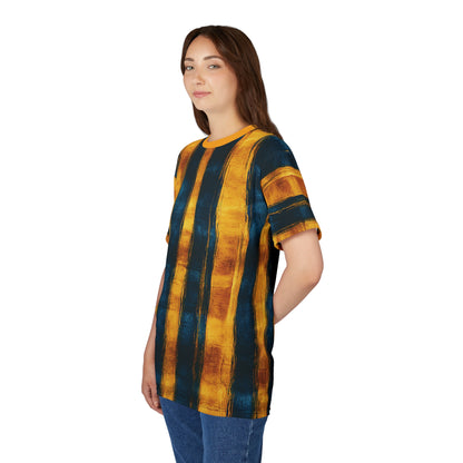 "Paleo Wolf Clan", Unisex Tee (Deep Golden Yellow Collar)