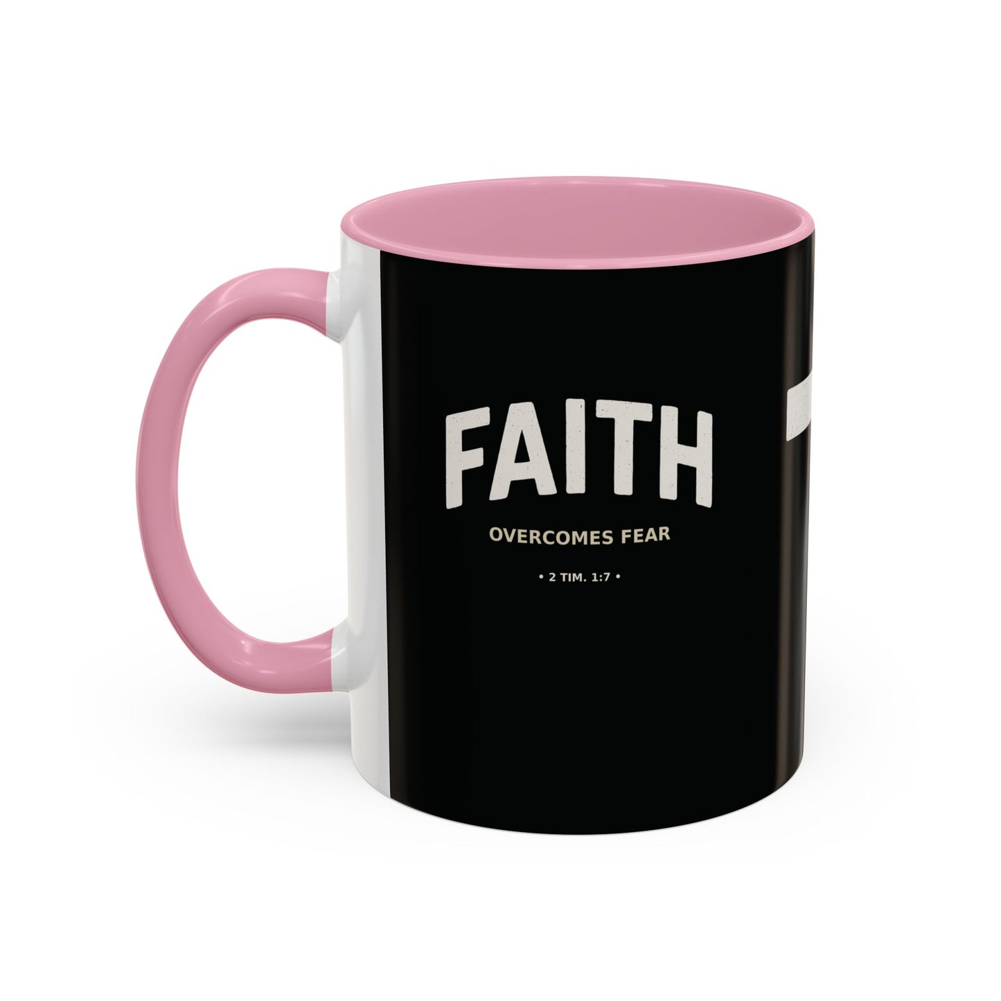 "Faith Overcomes Fear", Colorful Mugs (11oz, 15oz)