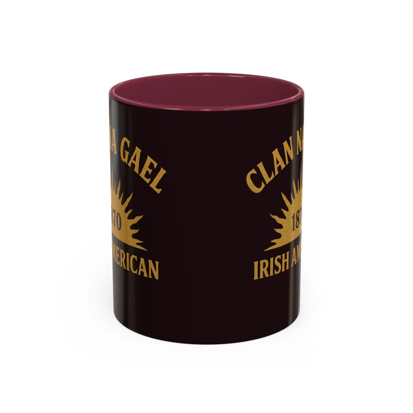 "Clan na Gael - Irish American", Colorful Mugs (11oz, 15oz) (Seal Brown)