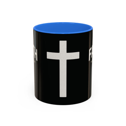 "Faith Overcomes Fear", Colorful Mugs (11oz, 15oz)