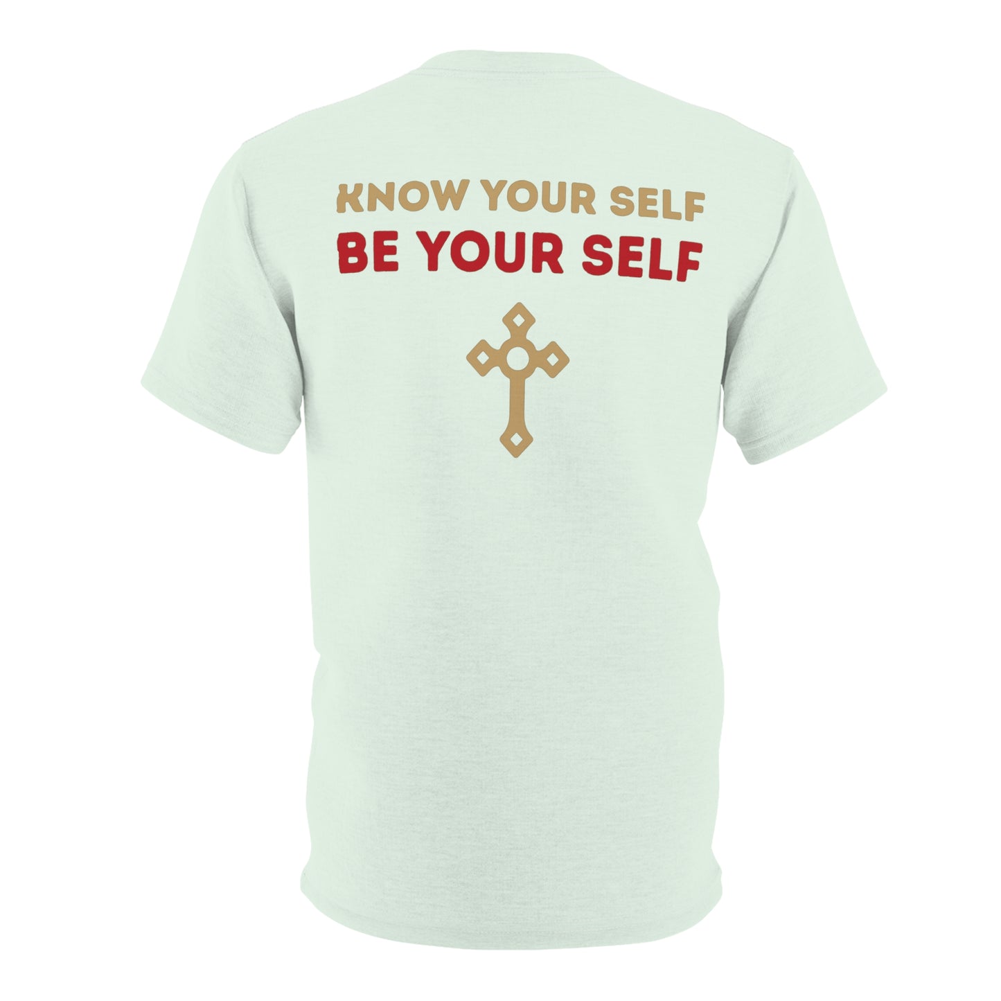 "Know Your Self", Unisex T-shirt (Spring Mint)