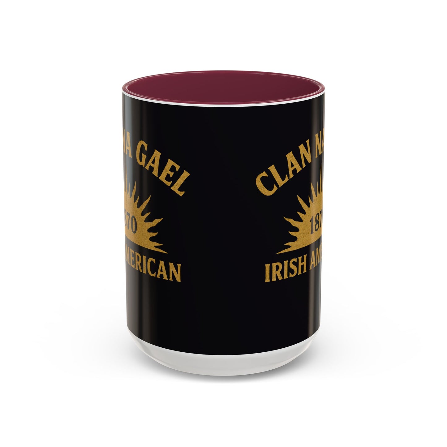 "Clan na Gael - Irish American", Colorful Mugs (11oz, 15oz) (Raven Black)
