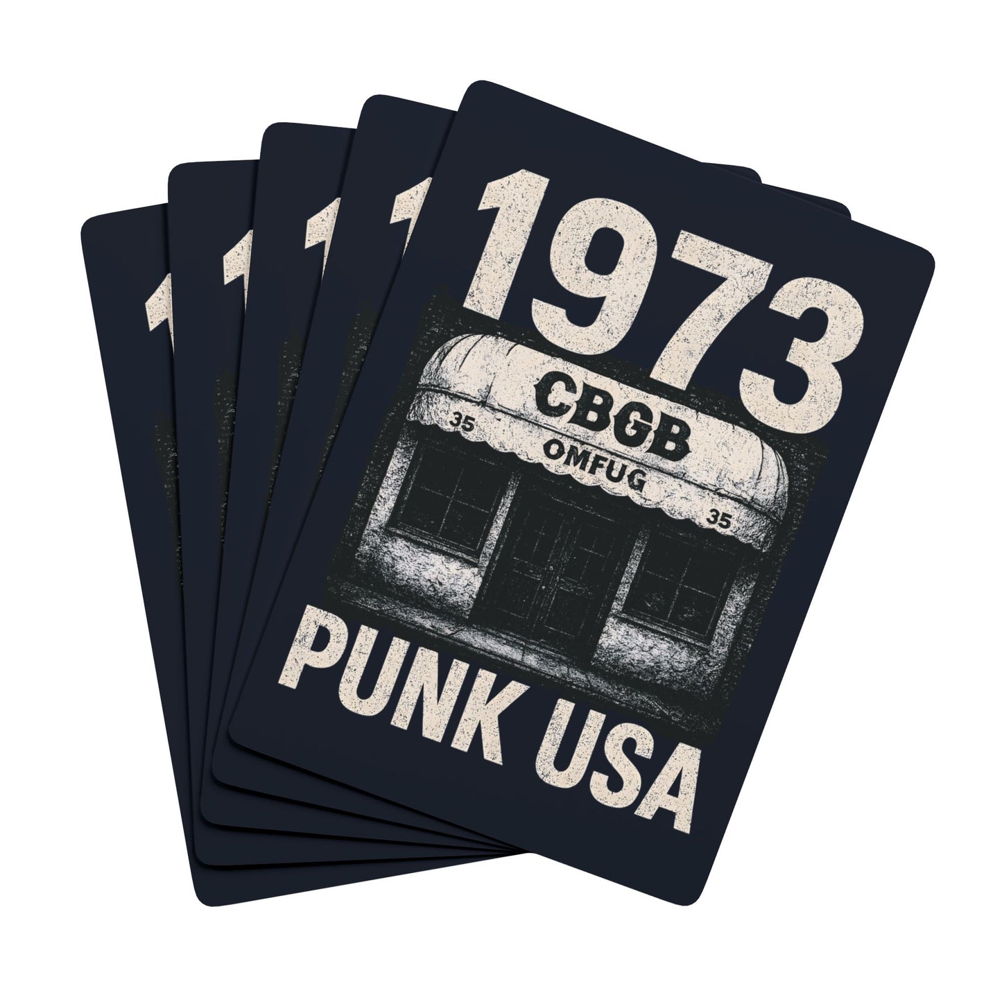 "1973 Punk USA", Cultural Playing Cards (Blackstone Blue)