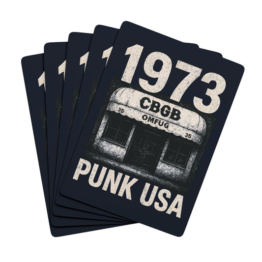 "1973 Punk USA", Cultural Playing Cards (Blackstone Blue)